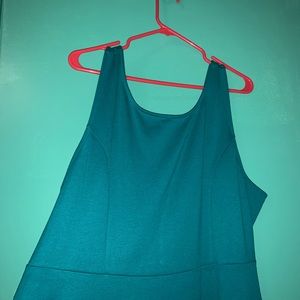 Blue Knee Length Dress